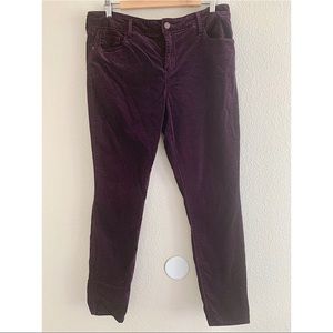Old Navy Purple Velvet Rockstar Skinny Pants